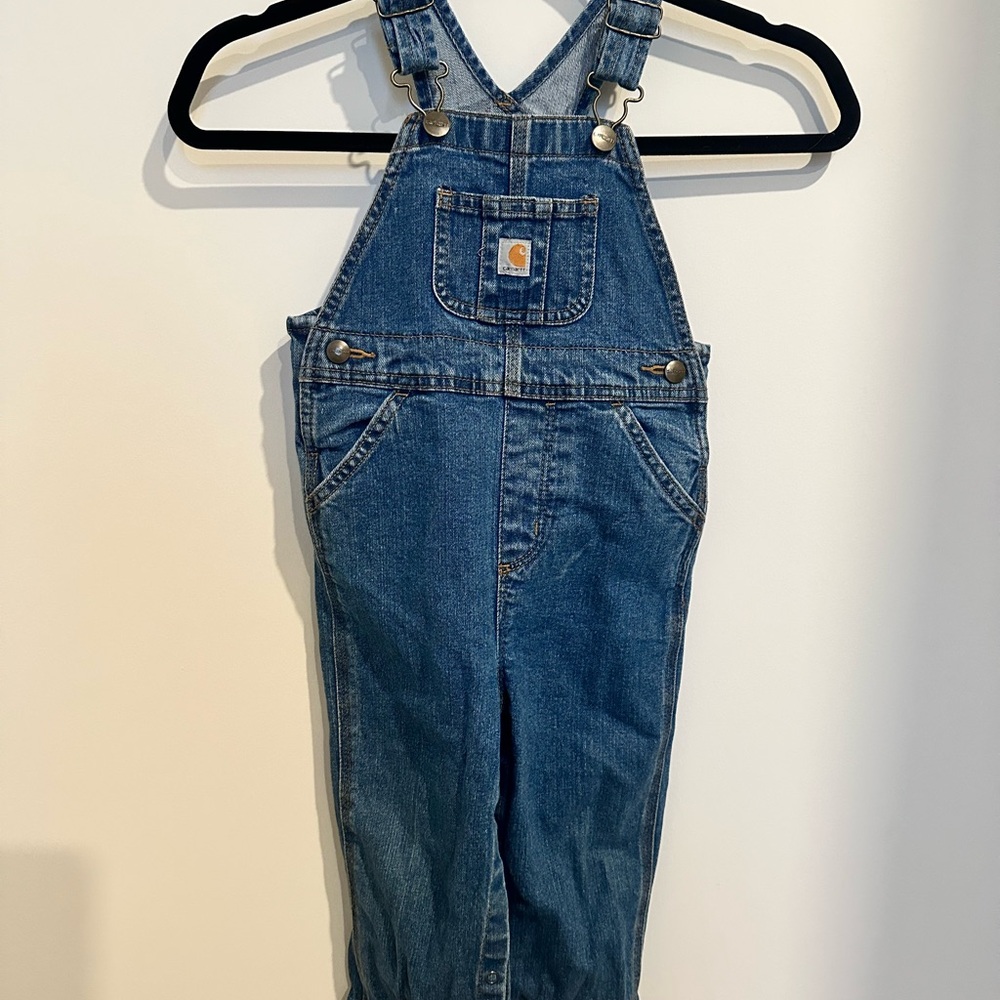 Carhartt Classic Blue Denim Overalls - kids 24months